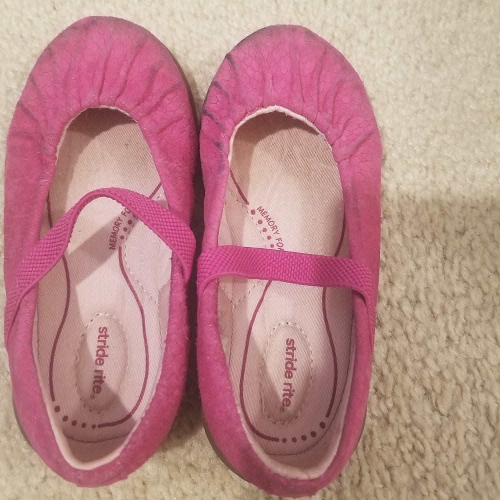 girls stride rite cassie hot pink *pre-owned*